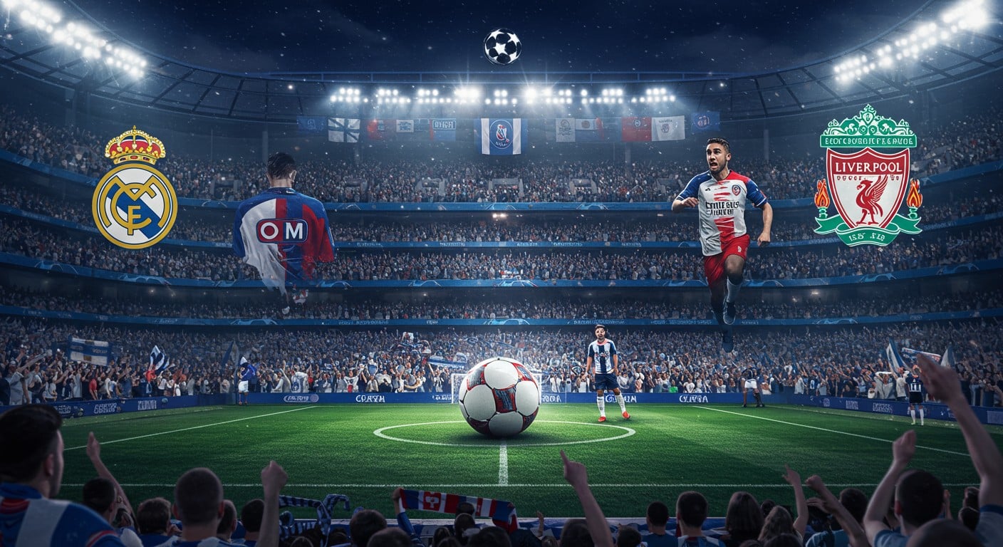 Découvrez le calendrier complet de l’OM en Ligue des Champions 2025, avec un choc inaugural contre le Real Madrid et des matchs clés à venir !
