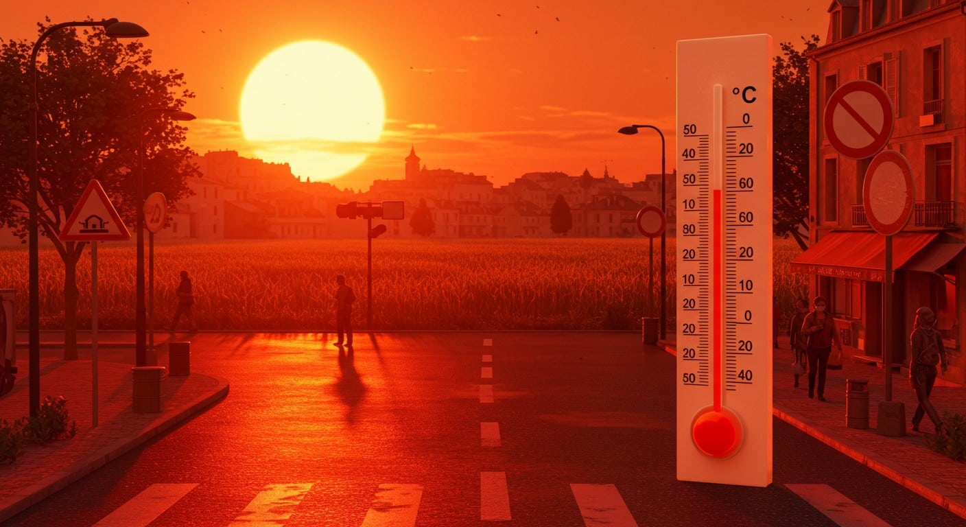 Canicule 2025 : 71 départements en vigilance orange, températures élevées malgré une légère baisse. Découvrez les impacts et conseils pour y faire face.