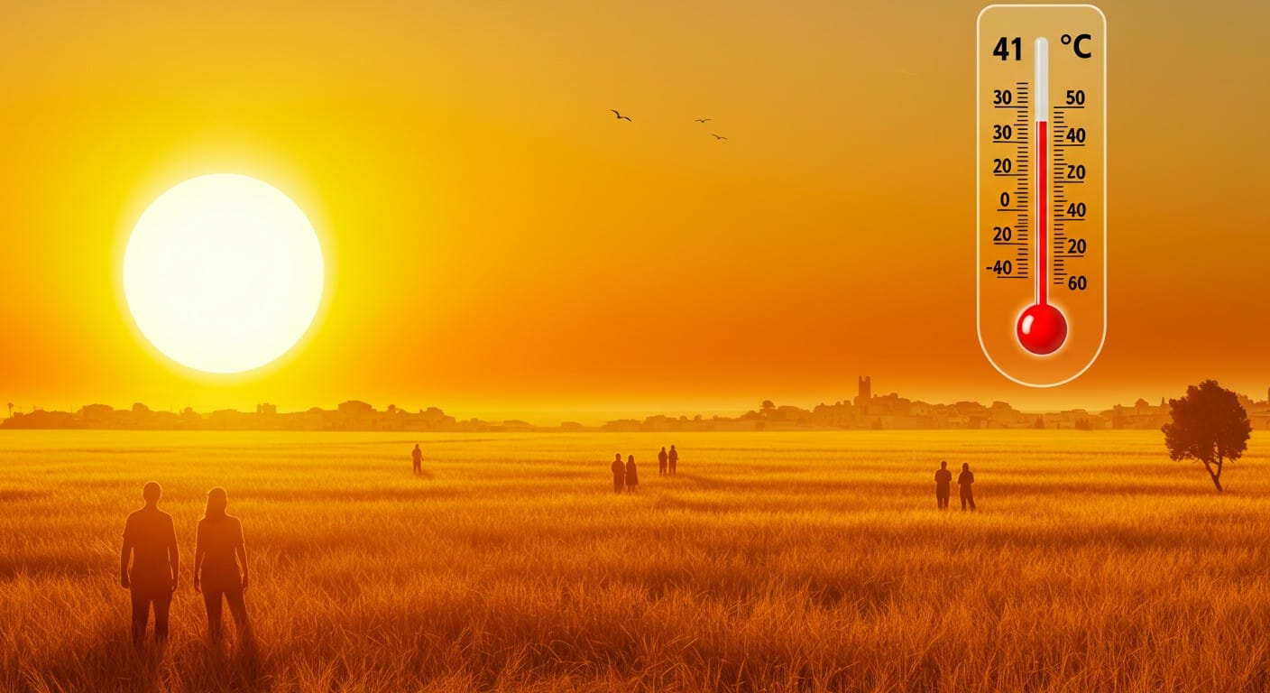Vague de chaleur intense en France : 25 départements en alerte orange, températures jusqu’à 41°C. Découvrez les impacts et prévisions !