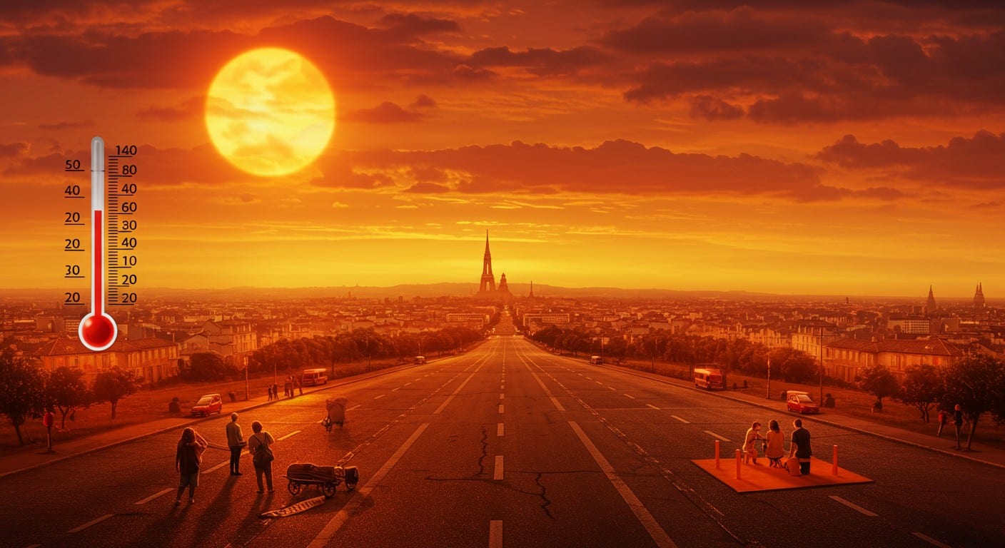 Canicule 2025 : la France sous un dôme de chaleur avec des pics à 40°C. Découvrez les régions touchées et comment se protéger. Cliquez pour tout savoir !