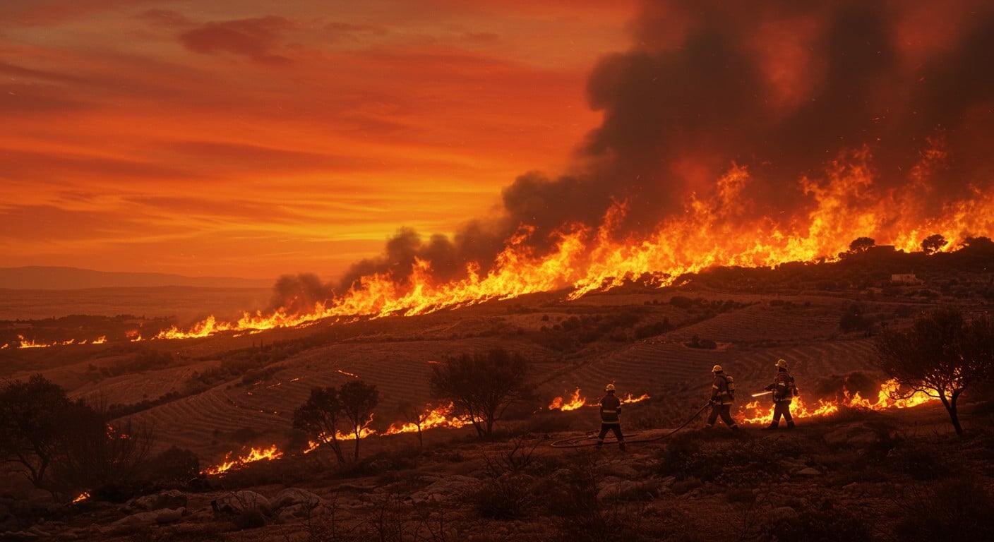 Canicule et incendies ravagent l’Europe du Sud avec des températures dépassant 40°C. Découvrez les impacts et les mesures prises face à cette crise climatique.