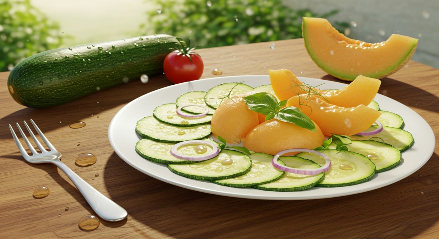 Comment les chefs adaptent leurs menus à la canicule avec des plats froids comme le carpaccio de courgette ou la salade de melon. Découvrez leurs astuces !