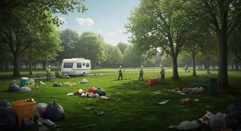 Cergy : Nettoyage Après le Départ des Gens du Voyage