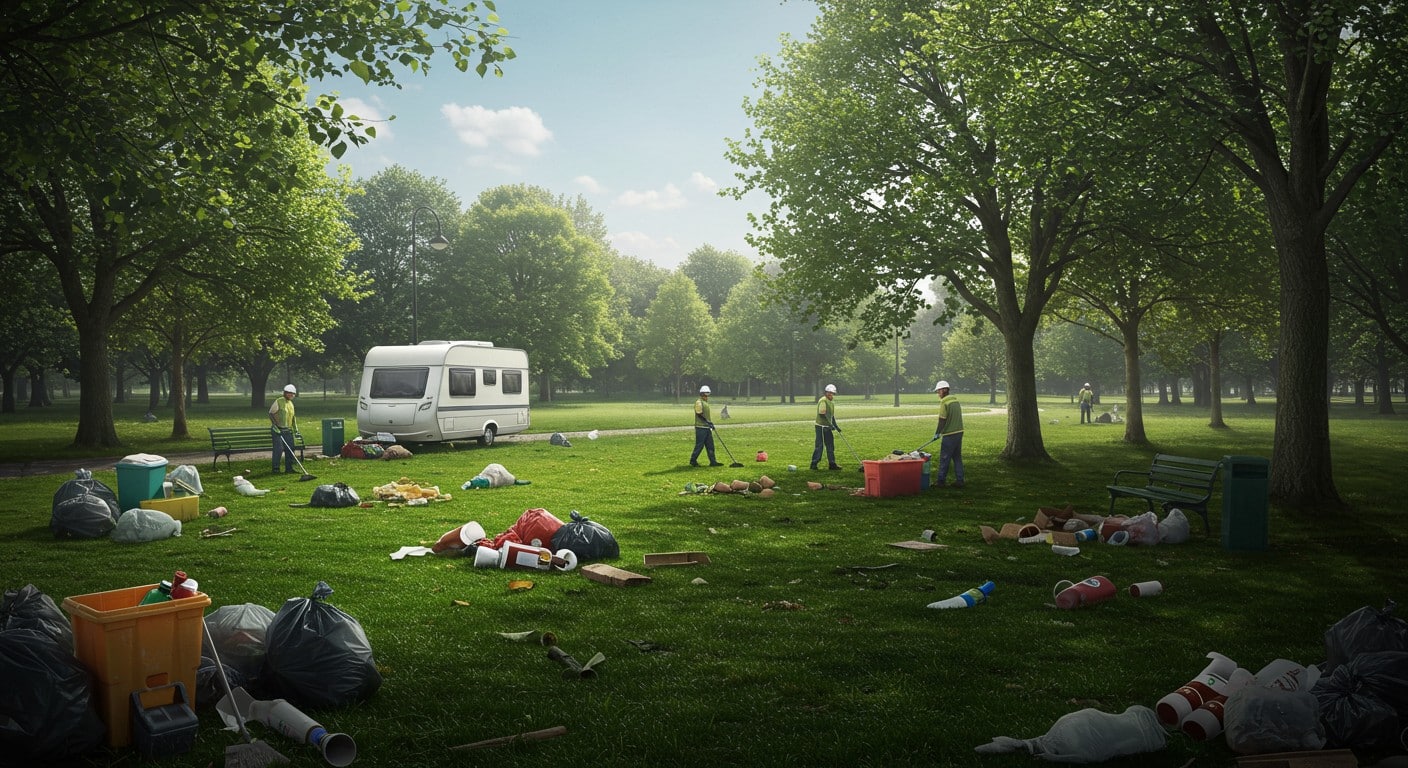 À Cergy, après le départ des gens du voyage, le nettoyage du parc d’une copropriété s’organise. Découvrez les défis et solutions pour restaurer ce lieu.