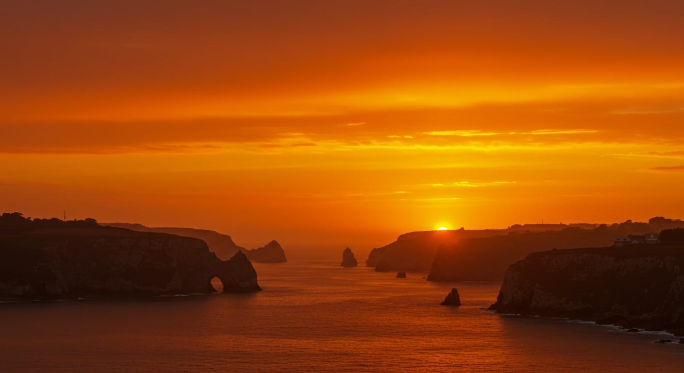 Découvrez pourquoi le ciel breton affiche une teinte orangée ce vendredi. Entre fumées, sable et pollution, les raisons d’un phénomène captivant.