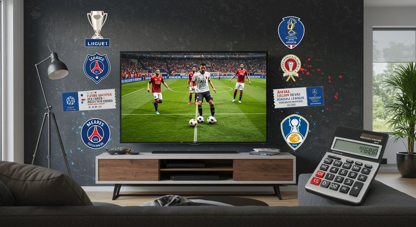 Combien coûte le foot à la télé ? Ligue 1, Coupes d’Europe, Big 5 : découvrez les abonnements nécessaires et astuces pour économiser en 2025 !