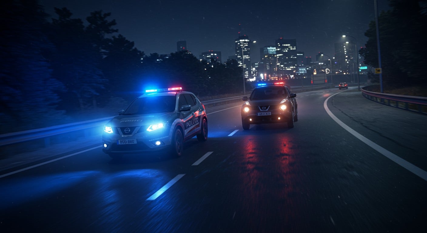 Une course-poursuite haletante de 20 km à Courbevoie : un chauffard défie la police, perd le contrôle et se fait arrêter. Découvrez les détails de cette nuit mouvementée !