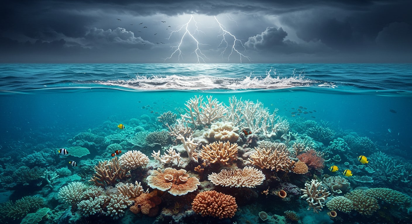 La Grande Barrière de Corail subit un blanchissement record dû au climat. Découvrez les causes, impacts et solutions pour sauver ce trésor marin.