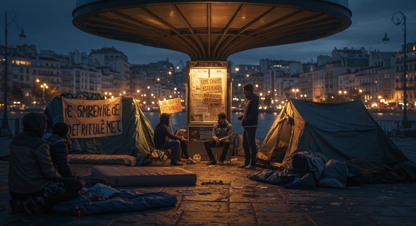 40 jeunes migrants vivent dans la rue à Marseille. Leur cri d'alarme face à l'inaction des autorités. Découvrez leur combat pour un avenir digne.