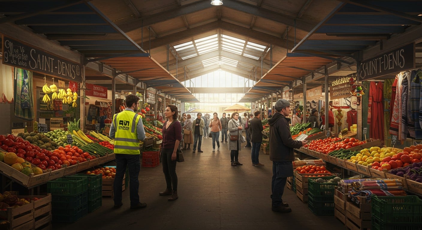 Plongez dans l'univers vibrant du marché de Saint-Denis, où les placiers orchestrent un ballet commercial unique. Découvrez leur rôle clé et les défis quotidiens.