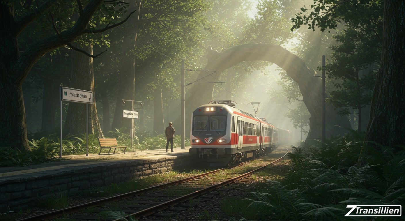 Plongez dans l'univers secret de la halte Fontainebleau-Forêt, un arrêt insolite de la ligne R, perdu en pleine nature, desservi seulement 4 fois par semaine.