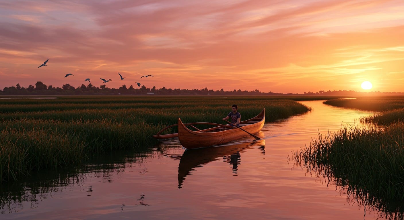 Explorez l’estuaire de la Seudre en pirogue polynésienne ! Une balade insolite, écologique et immersive dans les marais de Charente-Maritime. Réservez votre aventure !