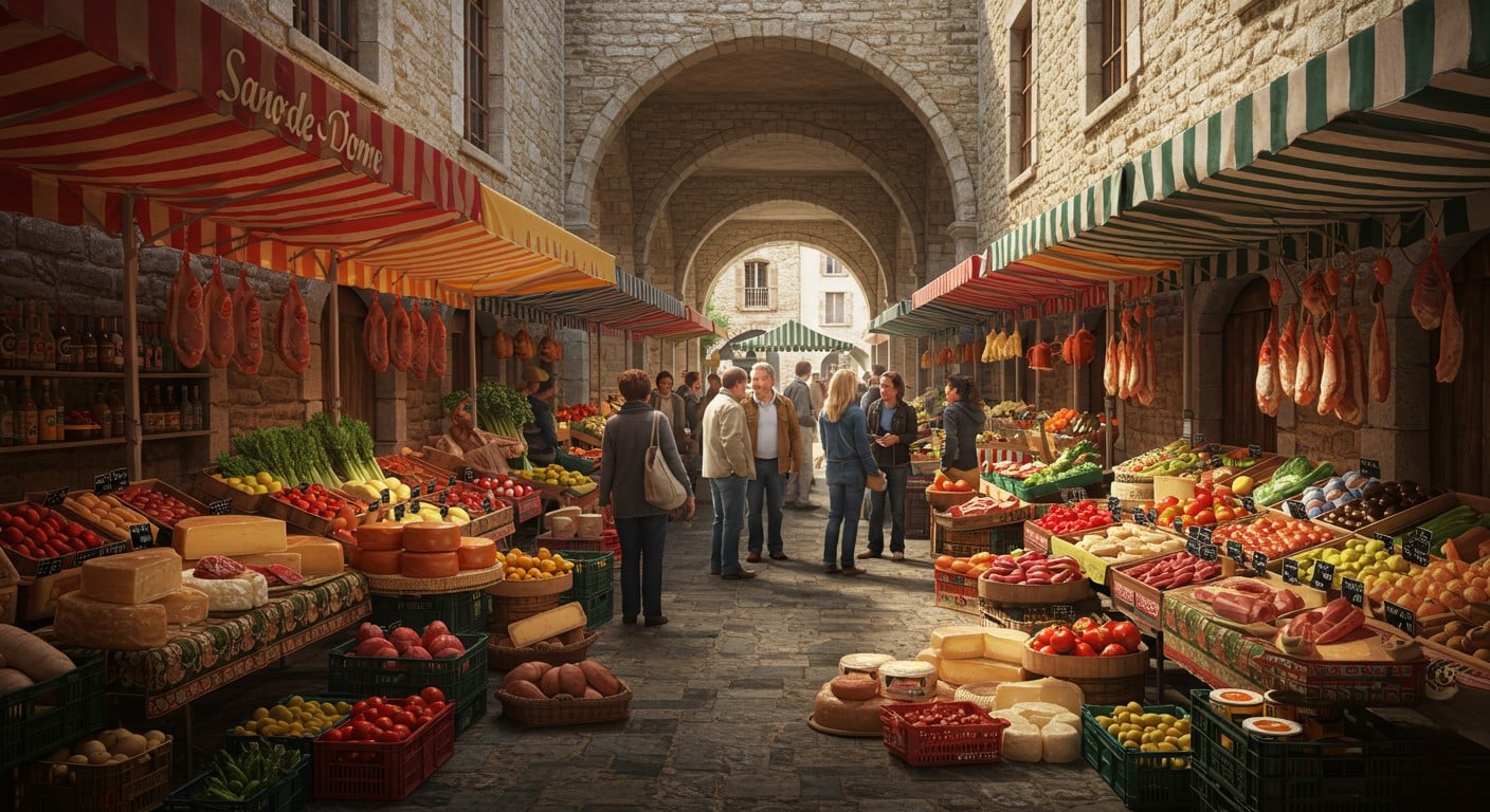 Explorez les marchés du Puy-de-Dôme : produits frais, charme médiéval et ambiance unique. Découvrez nos coups de cœur pour cet été !