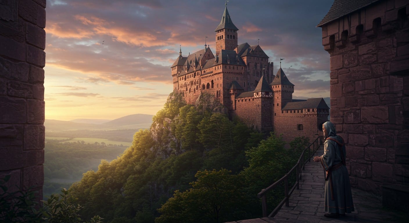 Devenez gardien du Haut-Kœnigsbourg ! Vivez dans un château, assurez sa maintenance et sécurité. Candidature jusqu'au 25 août. Découvrez ce métier unique.