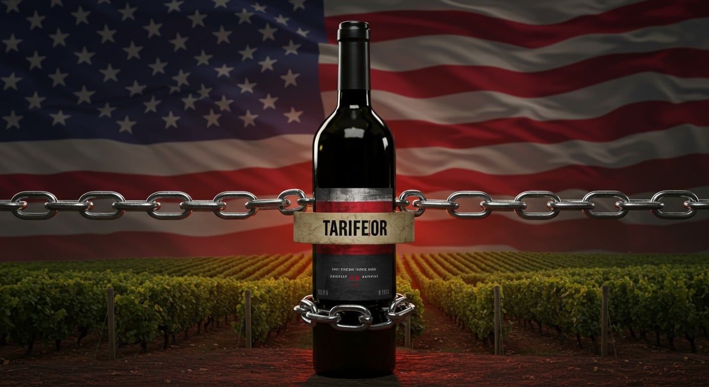Les droits de douane US de 15 % frappent le vin français. Quels impacts pour les exportateurs ? La France promet de réagir. Découvrez les enjeux !