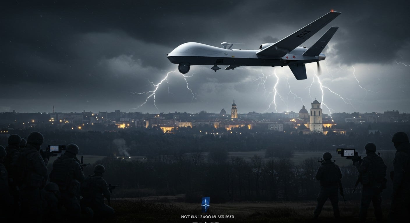 Un drone russe armé viole l’espace lituanien, Vilnius appelle l’OTAN. Quelle réponse face à la menace ? Découvrez les enjeux et implications.