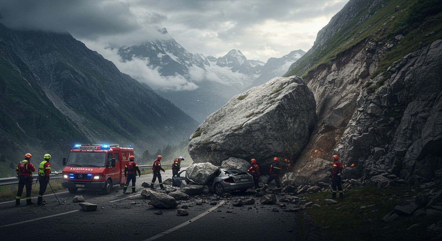 Éboulement tragique sur la RN 205 : deux morts, deux blessés. Découvrez les détails du drame en Haute-Savoie et ses impacts. Lisez la suite !