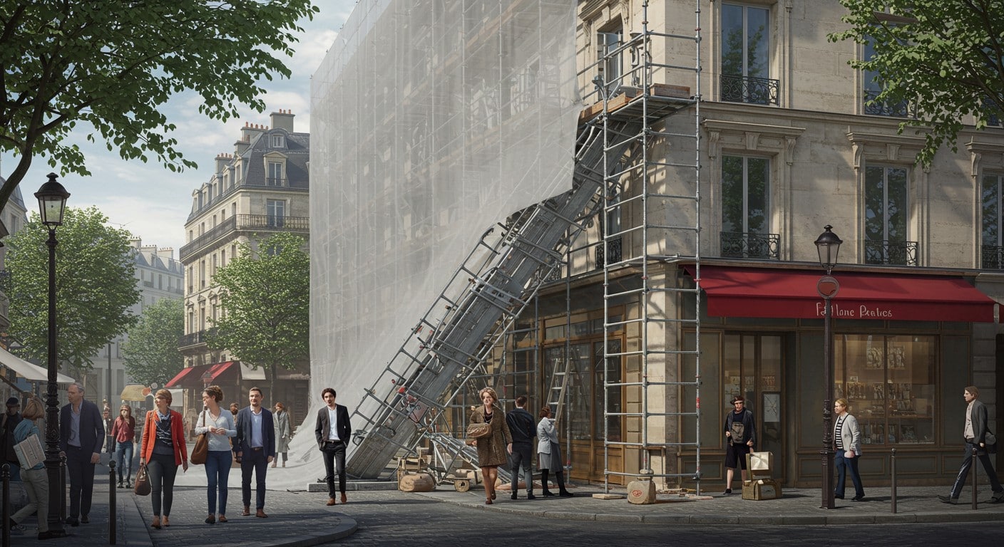 Les échafaudages envahissent Paris, gênant commerces et piétons. Quelles solutions pour limiter leur impact ? Découvrez notre analyse approfondie.