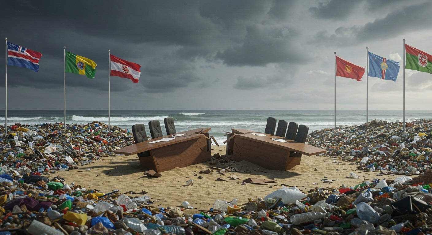 Les négociations sur le traité contre la pollution plastique échouent à Genève. Découvrez pourquoi les pays n’ont pas trouvé d’accord et ce que cela implique.