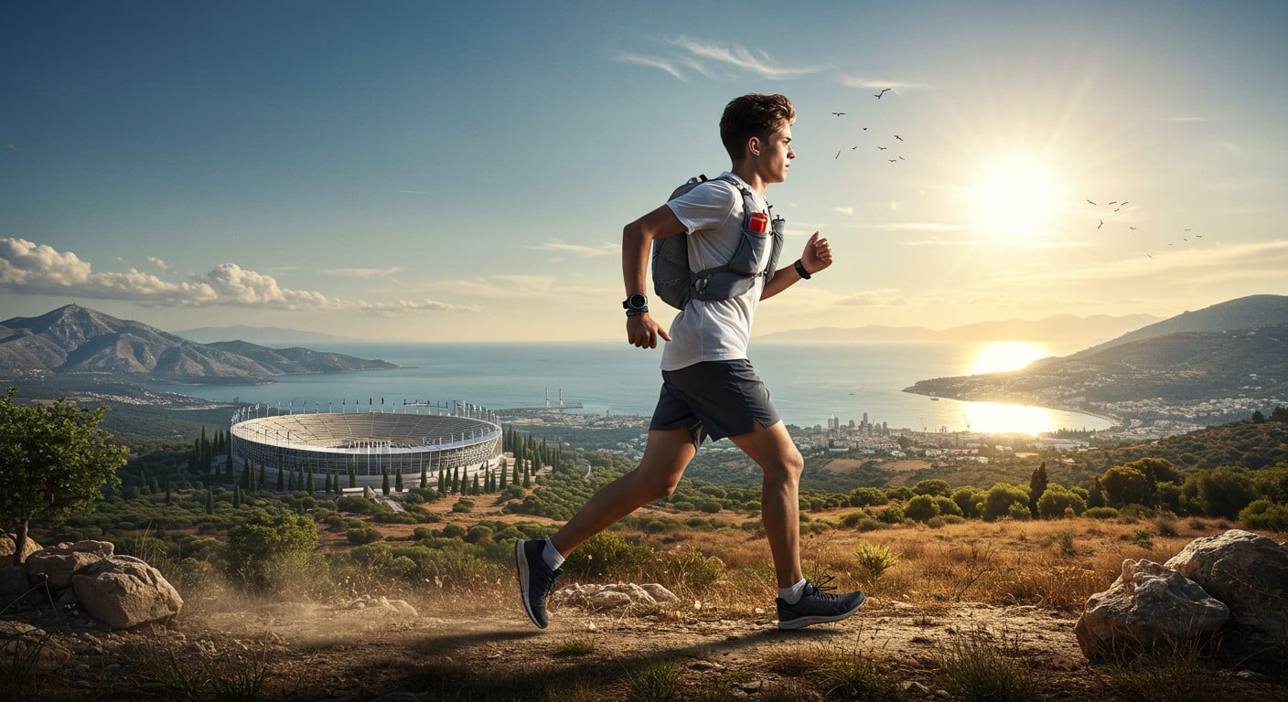 Après 3 000 km à pied, Edgar Savigny s’attaque au marathon d’Athènes. Découvrez son périple épique et sa quête de dépassement de soi.
