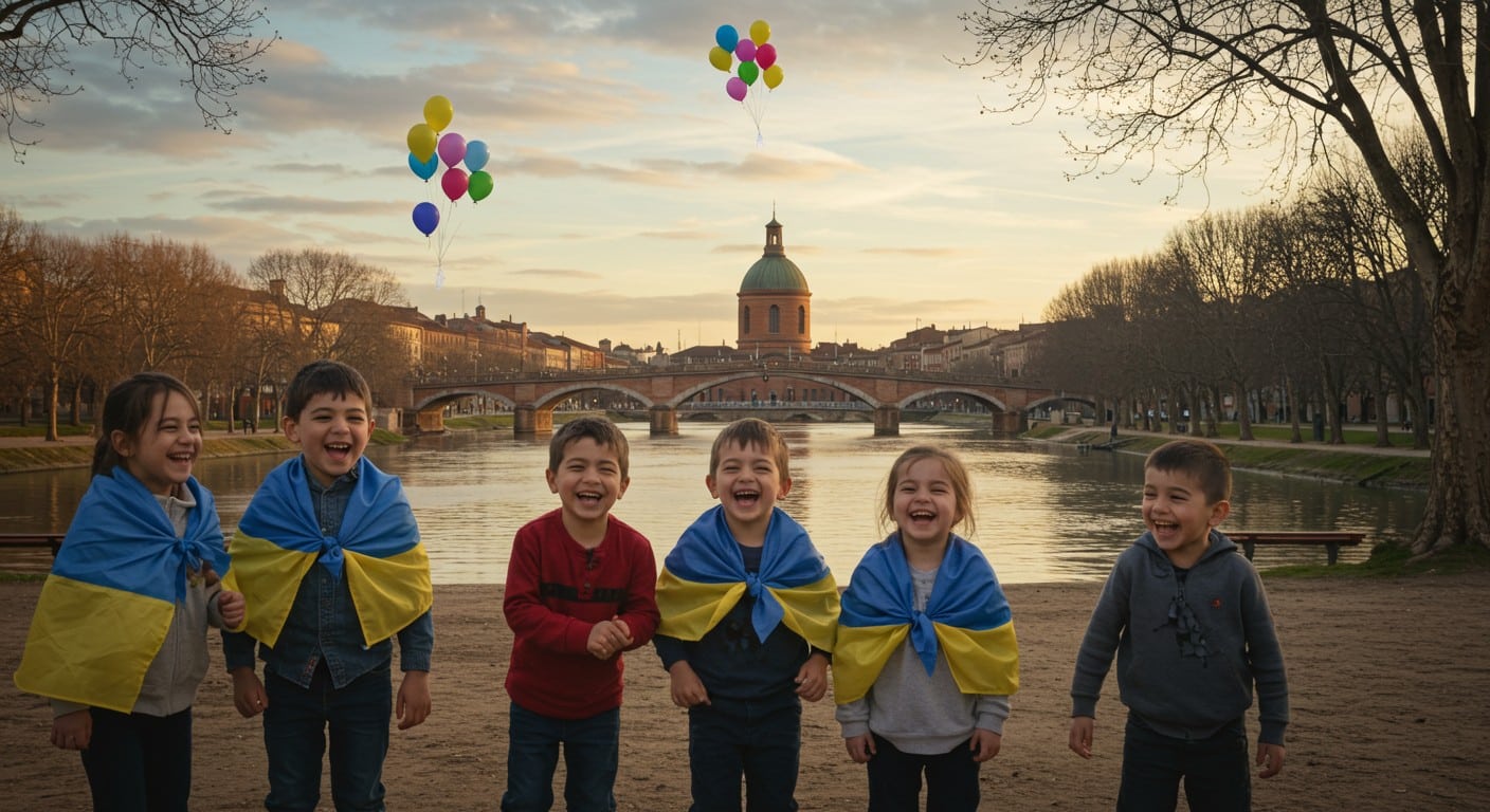 Découvrez comment des enfants ukrainiens échappent à la guerre lors d’un séjour à Toulouse, entre activités et émotions. Un voyage inoubliable !