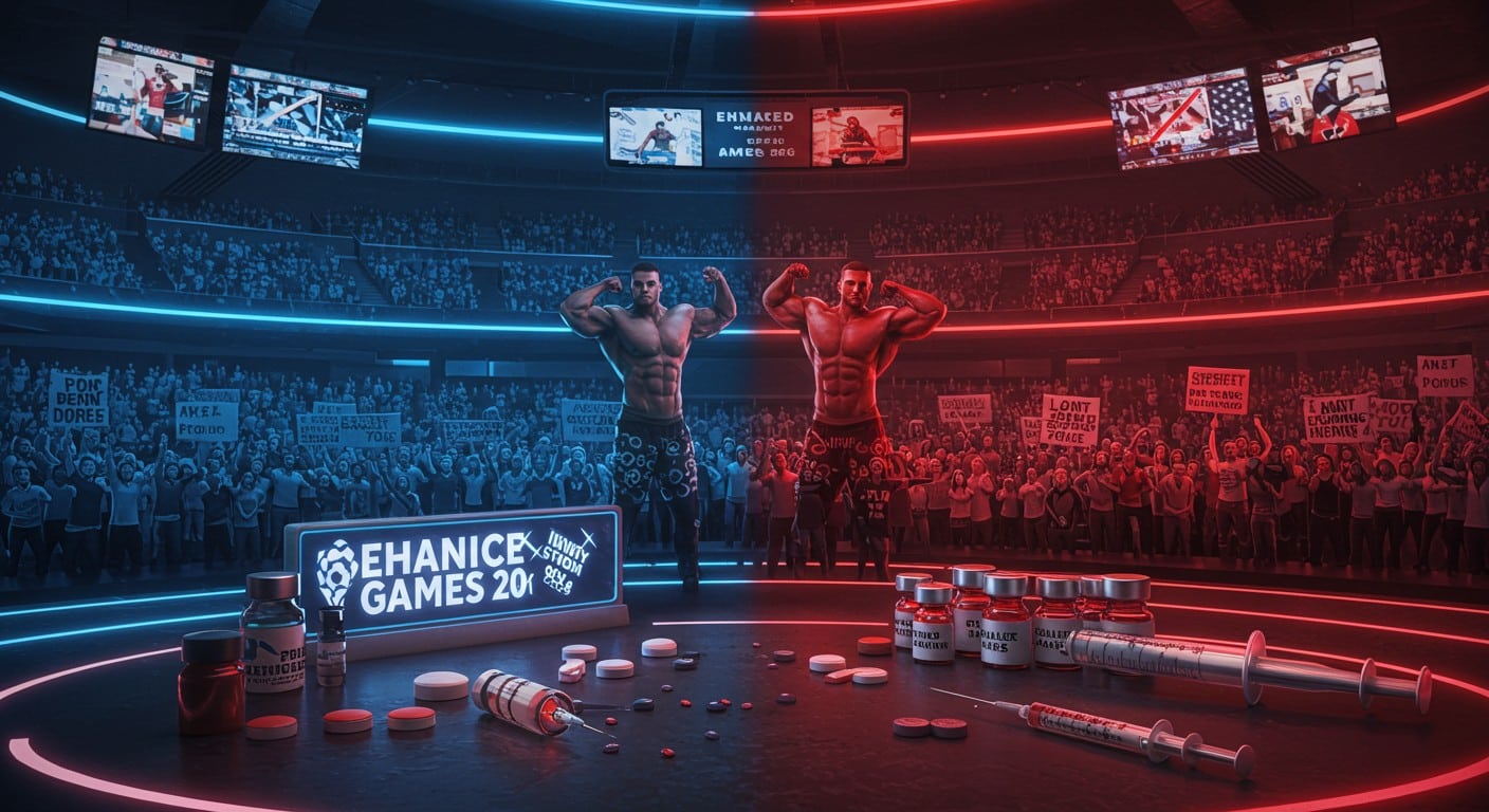 Les Enhanced Games, autorisant le dopage, exigent 800M$ face au boycott des fédérations. Découvrez ce conflit explosif avant l'événement de 2026 !