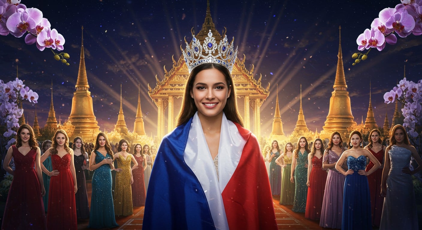 Ève Gilles, Miss France 2024, représentera la France à Miss Univers 2025 en Thaïlande. Découvrez son parcours inspirant et ses ambitions !