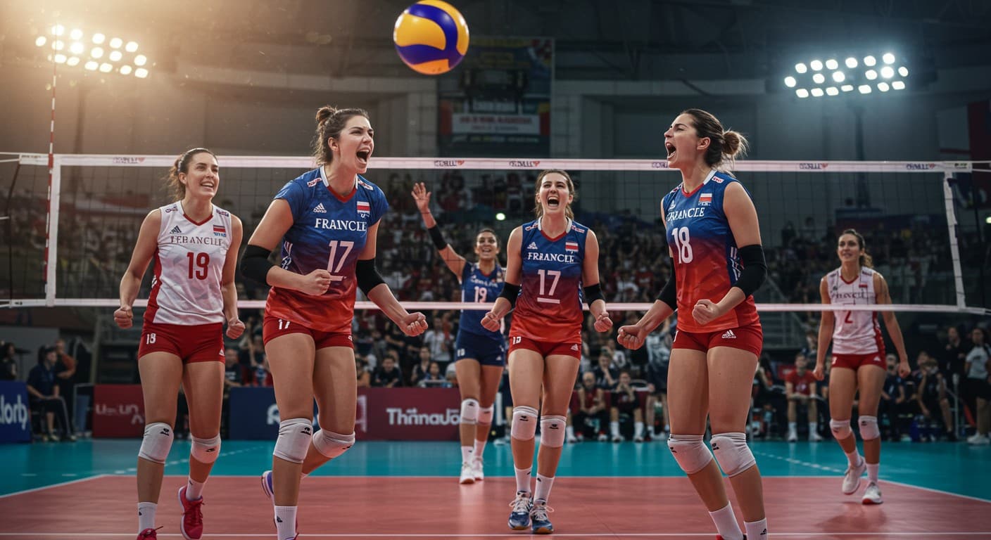 Les Bleues du volley créent l'exploit en battant la Chine (3-1) et se qualifient pour les quarts du Mondial 2025. Découvrez leur incroyable parcours !