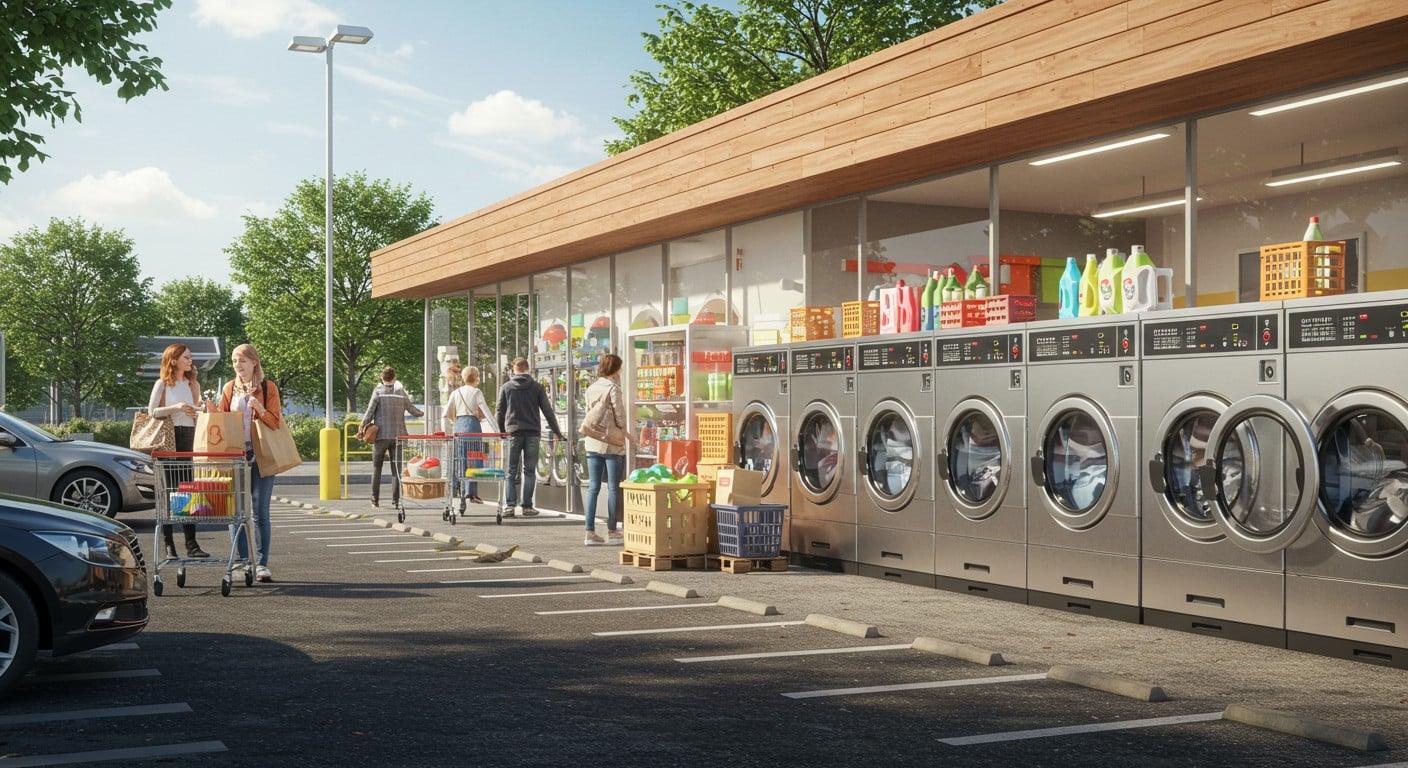Optimisez votre temps avec les laveries automatiques en supermarché ! Découvrez comment allier courses et lessive pour gagner du temps et économiser.
