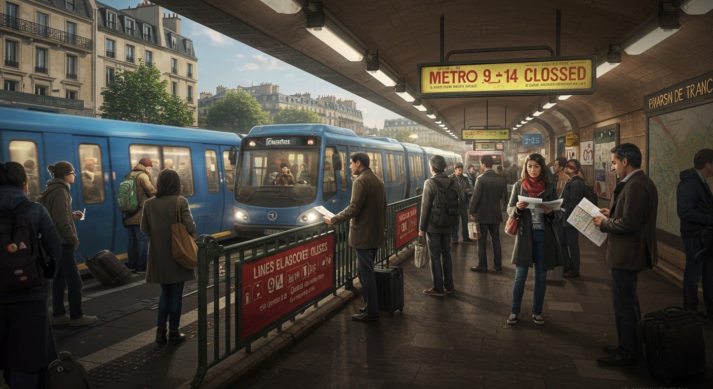 Lignes 9 et 14 du métro parisien fermées du 4 au 8 août pour travaux. Bus de substitution, alternatives : tout ce qu’il faut savoir pour vos trajets !
