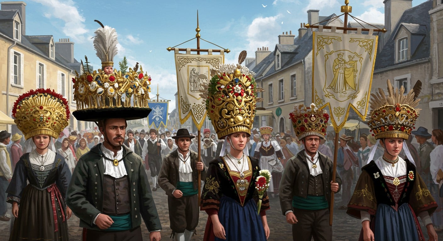Découvrez le festival des Filets Bleus 2025 à Concarneau, une célébration bretonne où costumes traditionnels et défilé captivent. Plongez dans cet héritage !