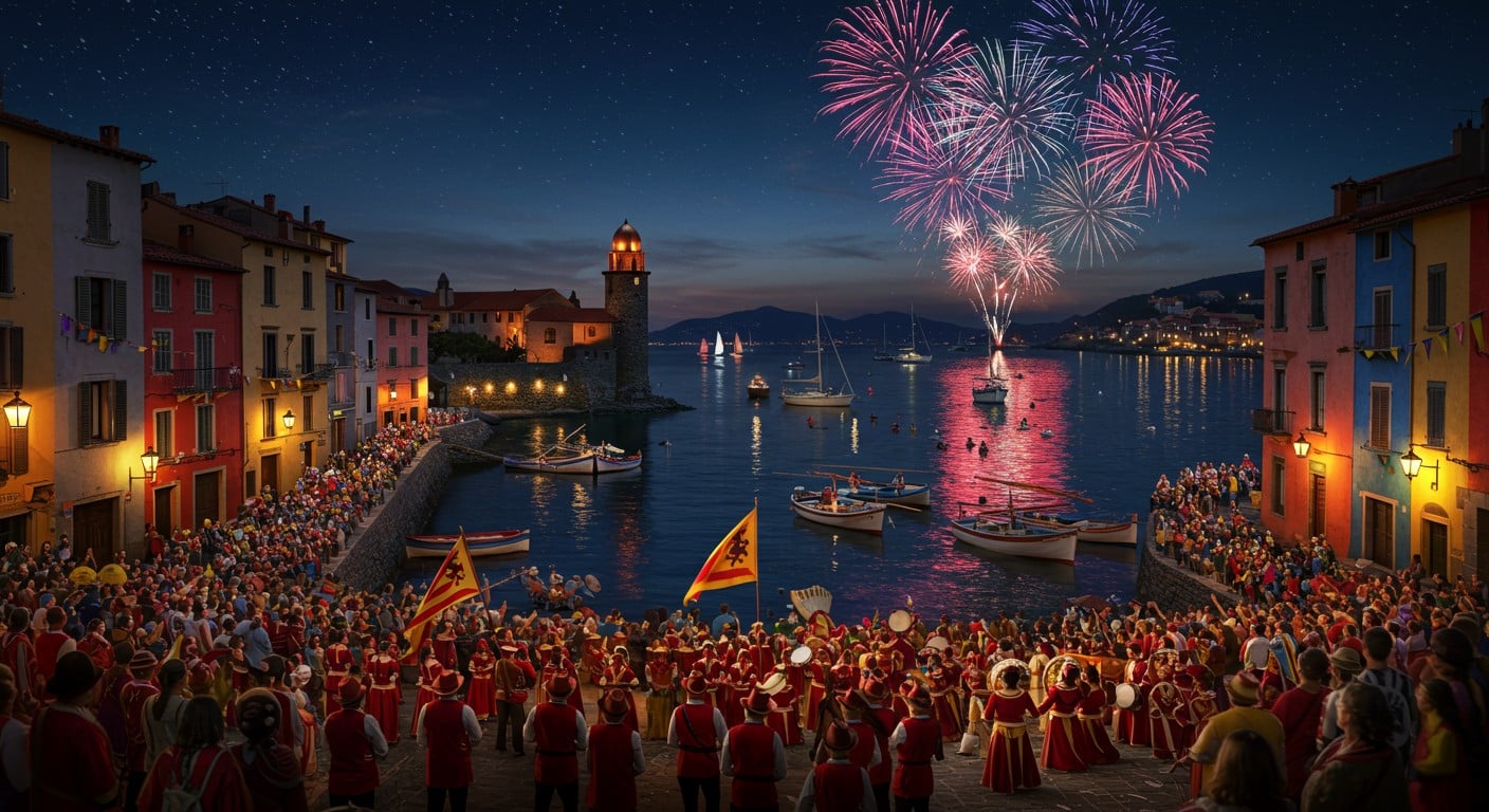 Découvrez la fête de Saint Vincent à Collioure : 5 jours de festivités, feux d'artifice et traditions catalanes dans une ambiance unique. Plongez dans l'événement !