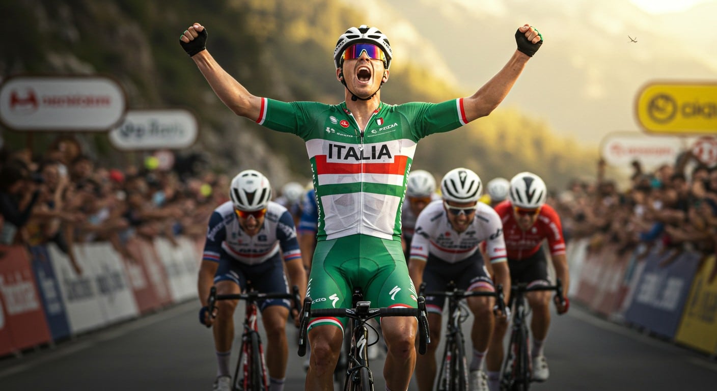 Filippo Conca, champion d’Italie 2025, signe avec Jayco-AlUla. Découvrez son parcours, ses ambitions et l’impact de son retour chez les pros !