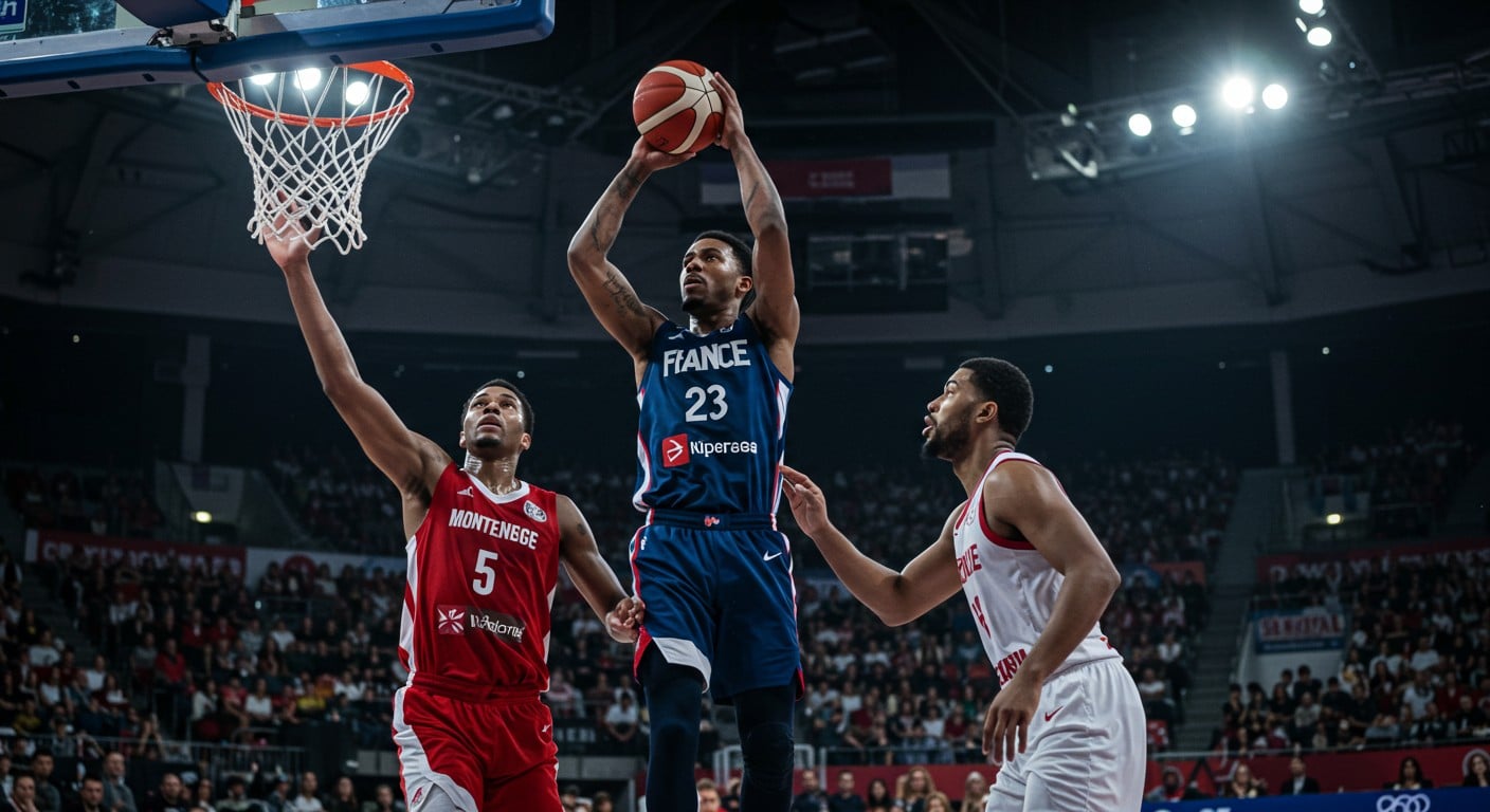 Les Bleus triomphent 81-75 face au Monténégro en préparation pour l’Euro 2025. Découvrez les moments forts et les joueurs clés de ce match intense !