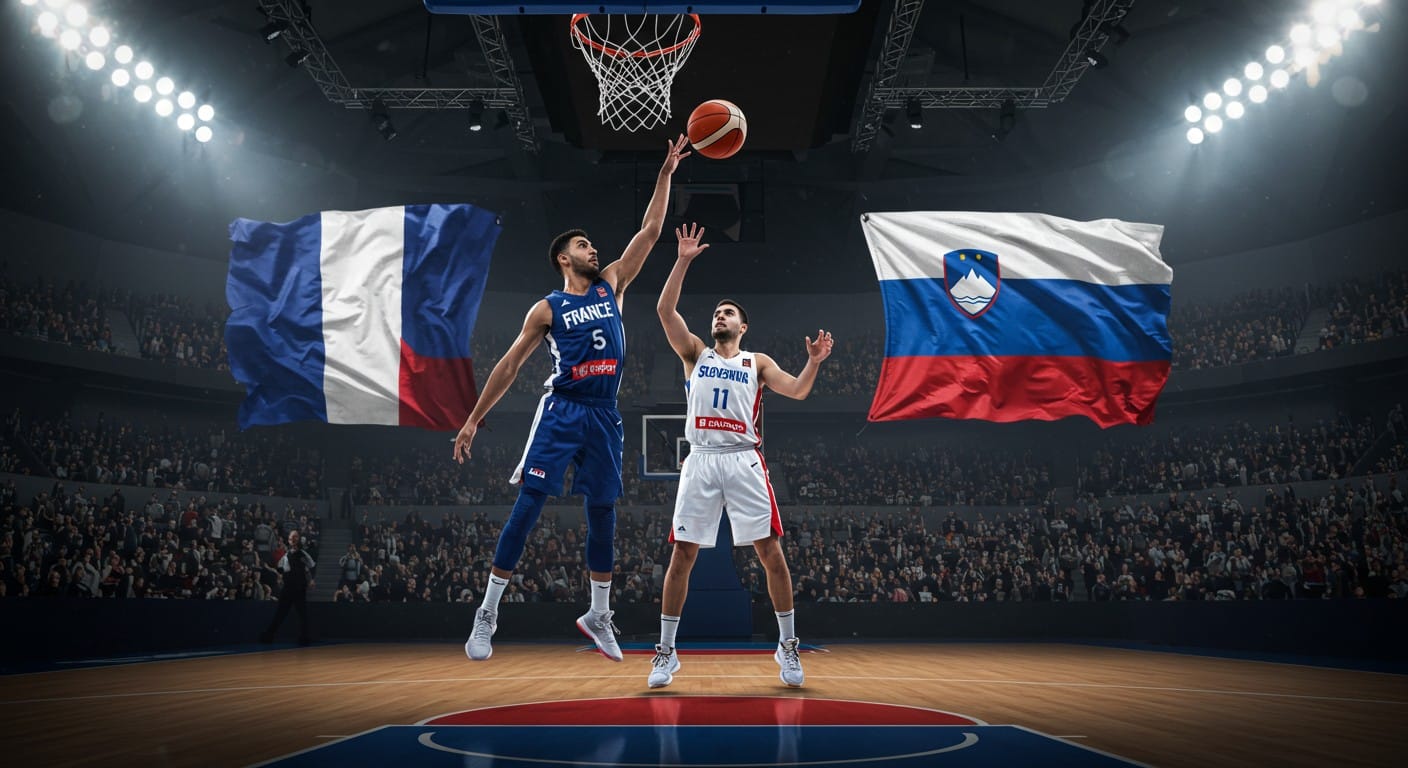 Regardez France-Slovénie à l’EuroBasket 2025 ! Horaire, chaîne TV et enjeux du match avec Luka Doncic. Ne manquez pas ce choc du basket européen !