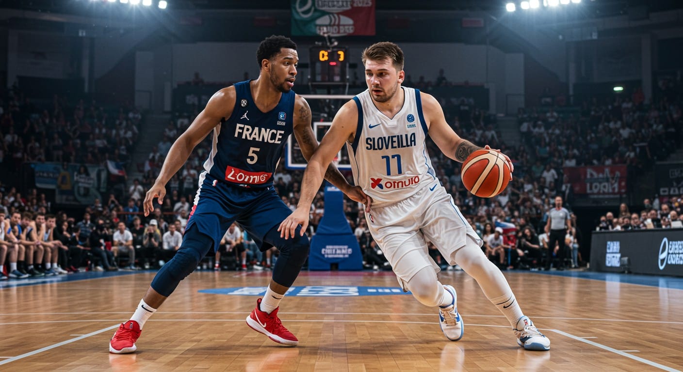 Les Bleus affrontent la Slovénie de Luka Doncic à l’EuroBasket 2025. Un match clé pour la 1re place du groupe. Découvrez les enjeux et stratégies !
