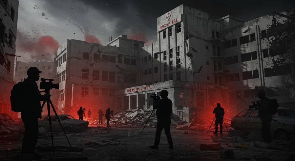 Gaza : Frappes sur Hôpital Tuent Journalistes
