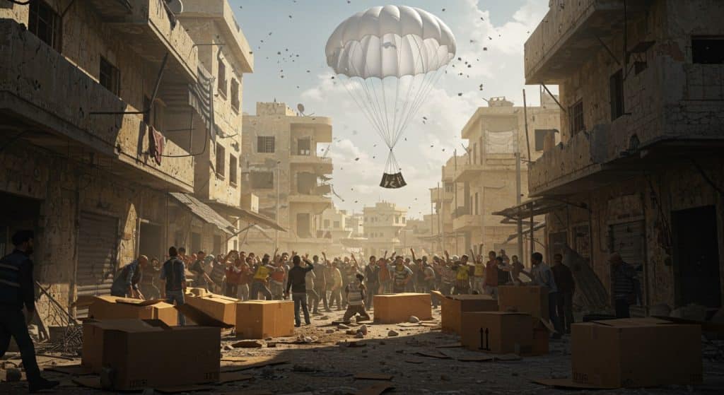 Gaza : Les Dangers Mortels des Parachutages d’Aide
