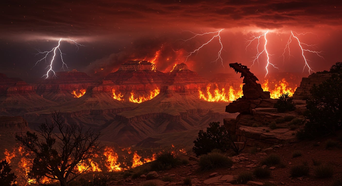 L'incendie Dragon Bravo ravage le Grand Canyon depuis un mois. Découvrez pourquoi ce mégafeu reste indomptable et ses impacts dévastateurs.