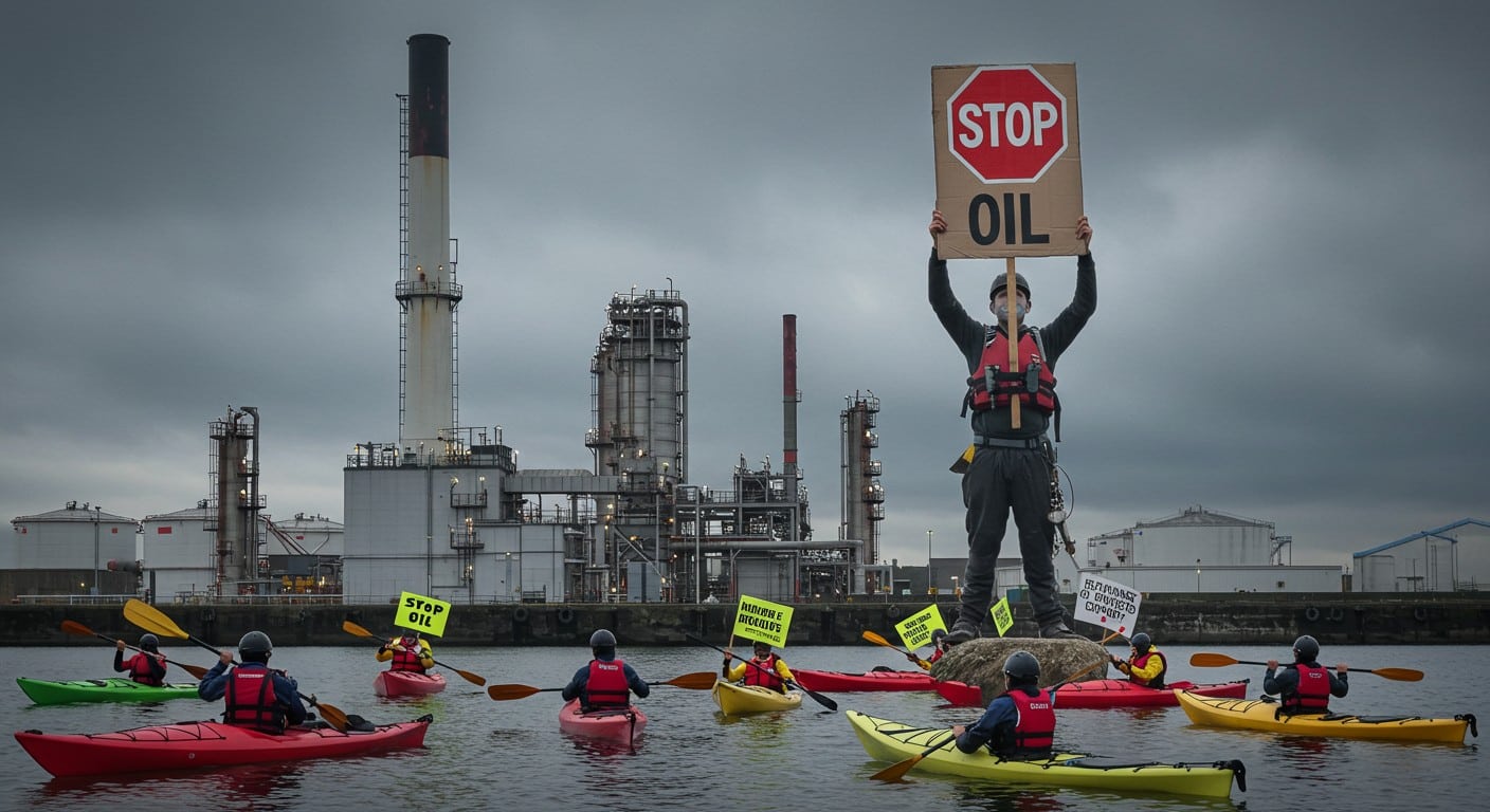 Greta Thunberg et 200 militants bloquent une raffinerie en Norvège pour exiger la fin du pétrole. Découvrez les enjeux de cette action choc.