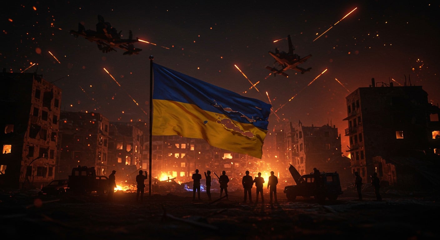 Nuit de frappes russes en Ukraine : un mort, des blessés, 14 régions touchées. Zelensky exige des actions concrètes. La diplomatie s’enlise, le conflit s’intensifie.