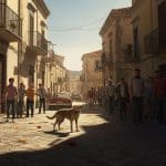 Horreur en Sicile : Un Chien Errant Égorgé en Pleine Rue