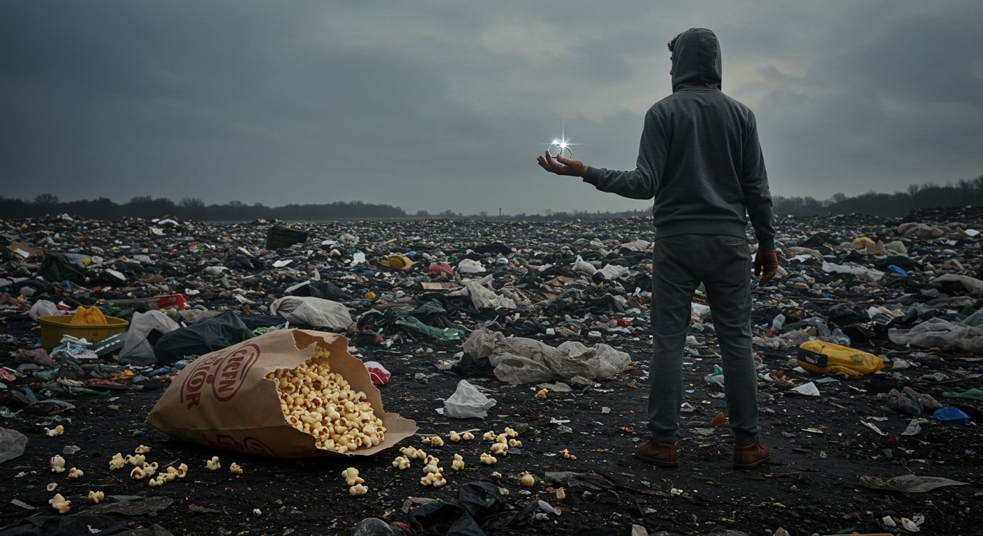 Une femme perd ses bagues dans un sac de pop-corn jeté au compost. Son mari les retrouve dans une décharge en une heure ! Découvrez cette histoire incroyable.