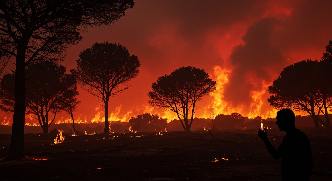Un homme arrêté à Bédarieux pour avoir allumé un feu. Lié aux incendies de l’Aude ? L’enquête progresse. Découvrez les détails de cette affaire brûlante.