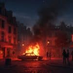 Incendie à Poissy : Une Voiture-Bélier Sème la Désolation