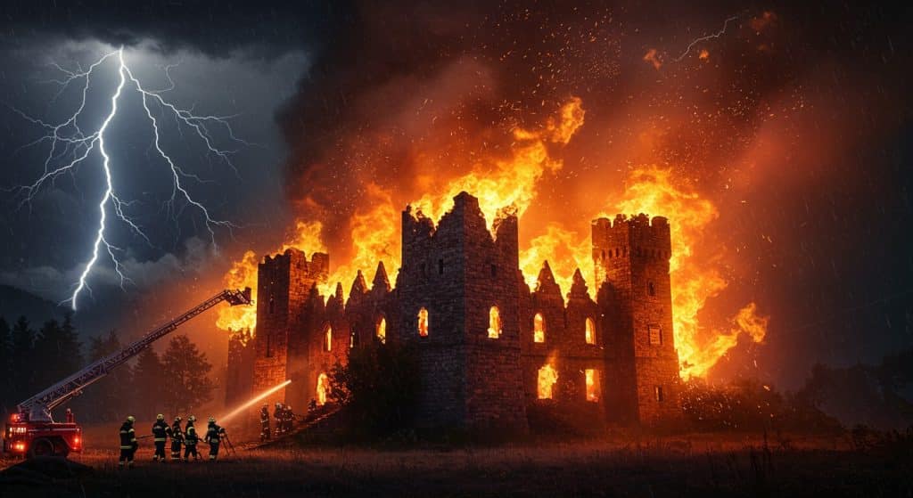 Incendie au Château de la Cosse : Drame à Veyrac