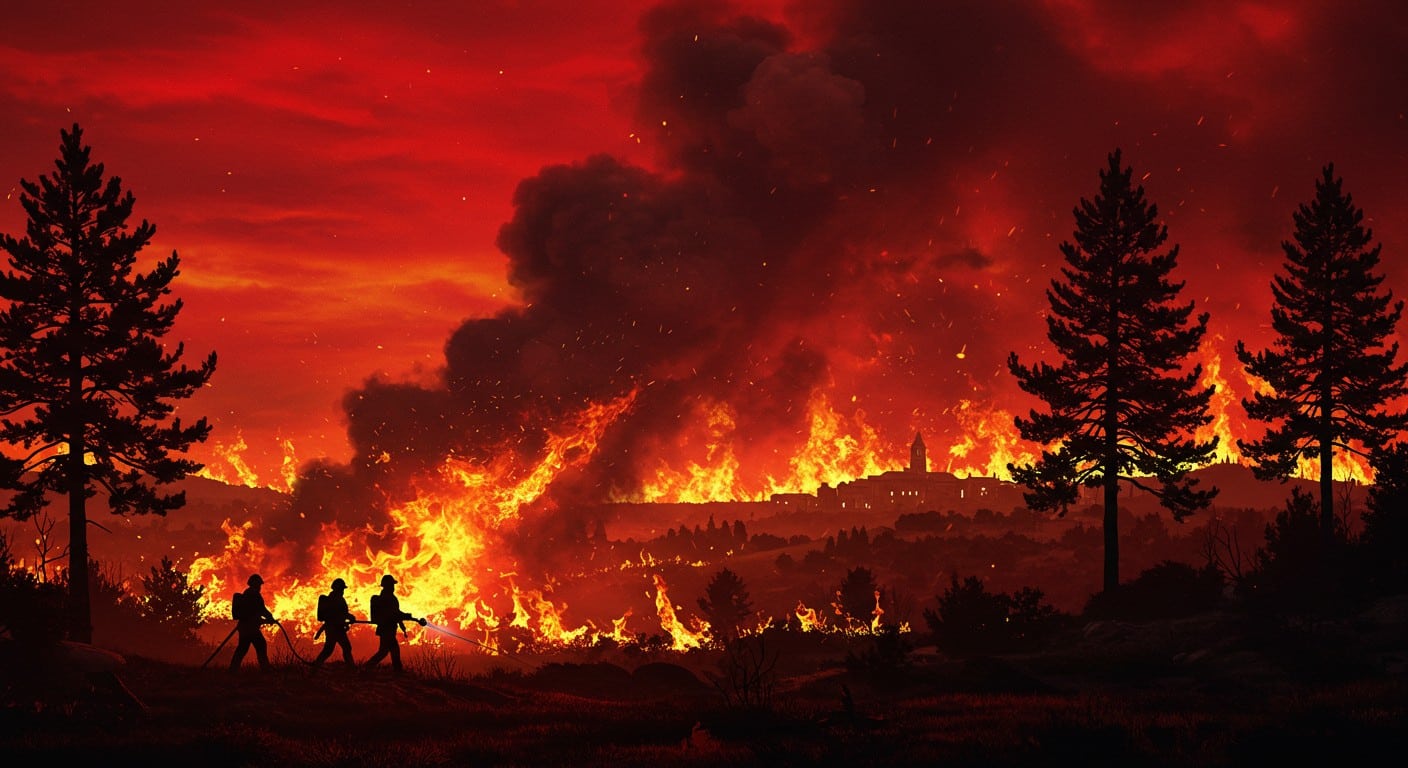 Incendie dans l’Aude : une femme décédée, 11 000 hectares brûlés, 1 500 pompiers mobilisés. Suivez l’évolution de ce drame écologique et humain en Corbières.
