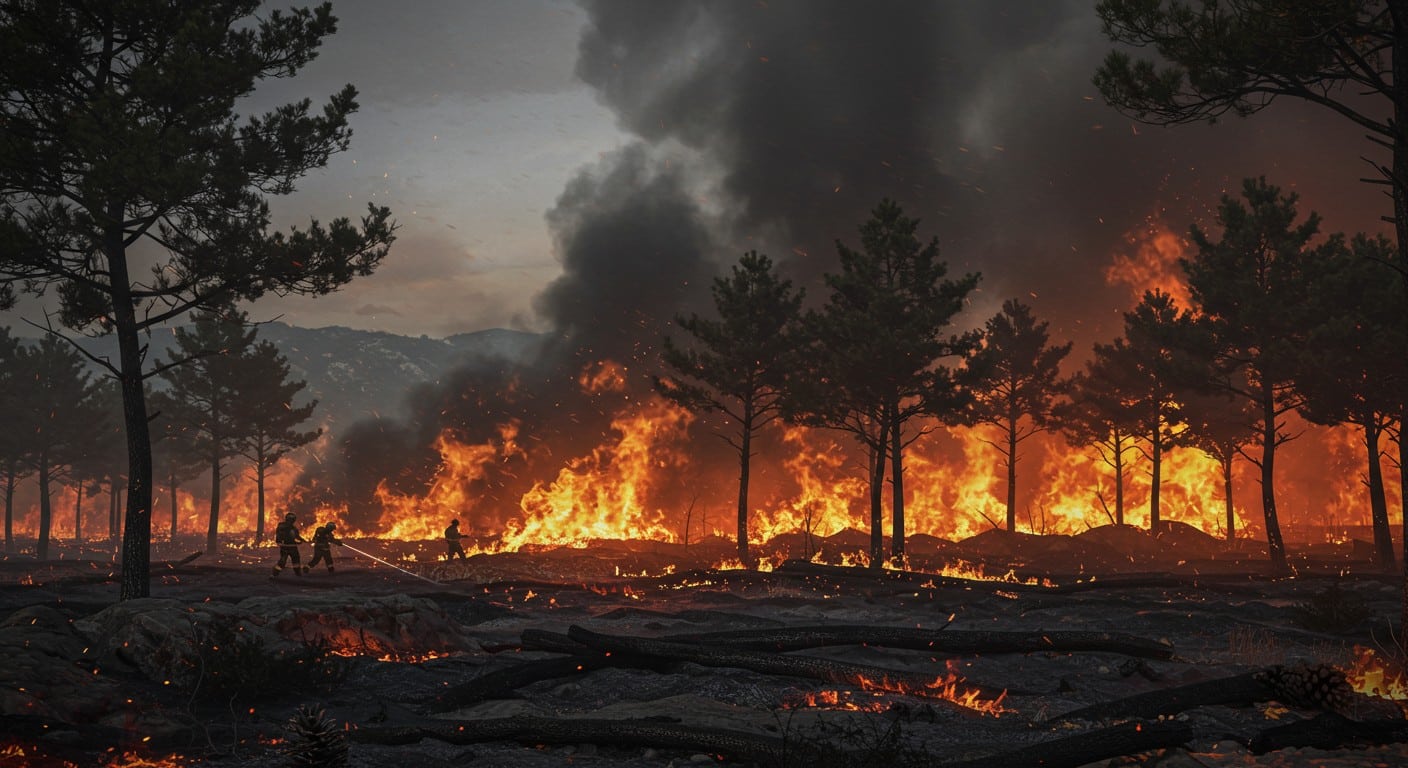 Incendie dans l’Aude : 16 000 ha brûlés, pompiers en lutte, cause inconnue. Suivez l’évolution de cette catastrophe naturelle sans précédent.