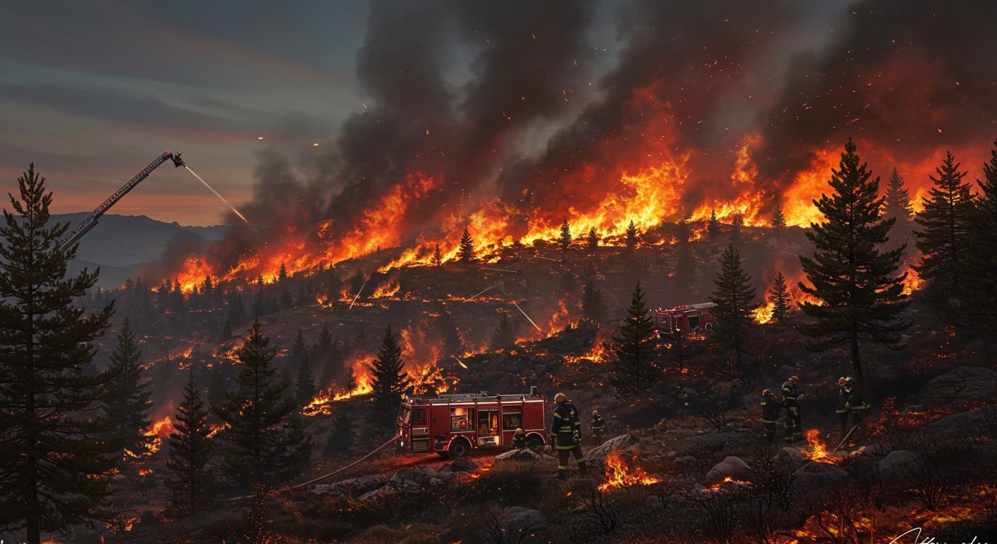 Un incendie ravage l’Aude, détruisant 16 000 hectares. Les pompiers luttent sans relâche. Découvrez l’ampleur du drame et les efforts pour l’endiguer.