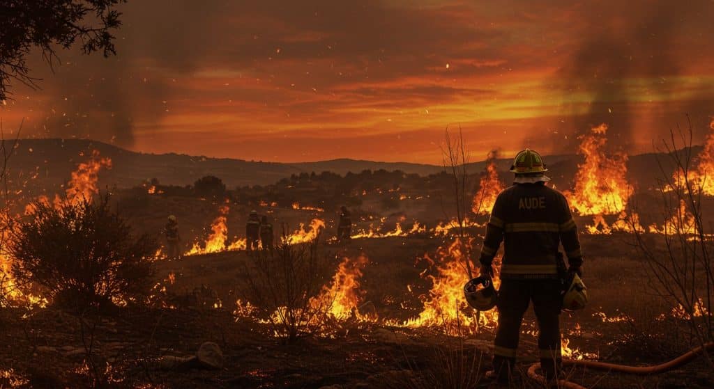 Incendie dans l’Aude : Les Pompiers Luttent Sans Relâche